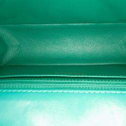 Pre Owned Chanel Green Quilted Aged Calfskin Reissue 2.55 Single Flap 224