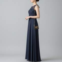 Pre Owned Chanel 19 Flap Black Quilted Leather Coin Purse with Chain