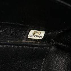 Pre Owned Chanel Black Large Caviar CC Filigree Vanity Case