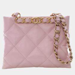 Pre Owned حقيبة تسوق شانيل فونكي تاون جلد بقري مبطن وردي متوسطة