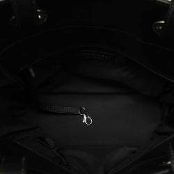 Pre Owned Chanel Black Small Quilted Coated Canvas Paris Biarritz Tote