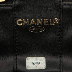 Pre Owned Chanel Black CC Caviar Vanity Bag
