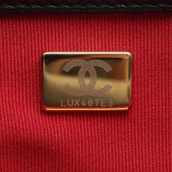 Pre Owned Chanel 19 Disneuf Matelasse Shoulder Bag Leather Black