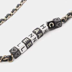 Pre Owned Chanel Chocobar Mini Flap Shoulder Bag In Lambskin Leather Black