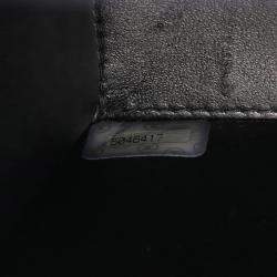 Pre Owned Chanel Matelasse Shoulder Bag In Grained Calfskin Leather Black