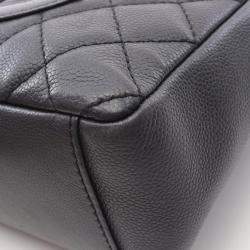 Pre Owned Chanel Matelasse Pst Tote Bag In Caviar Grained Calfskin Black