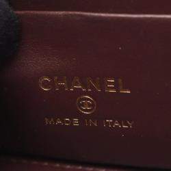 Pre Owned Chanel Matelasse Small Vanity Shoulder Bag In Grained Calfskin Leather Black