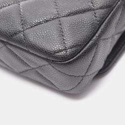 Pre Owned Chanel Matelasse Chain Phone Case Wallet Shoulder Bag In Calfskin Leather Black