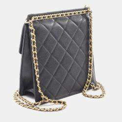 مملوكة مسبقًا Chanel Matelasse Backpack Bag In Grained Calfskin Leather Black