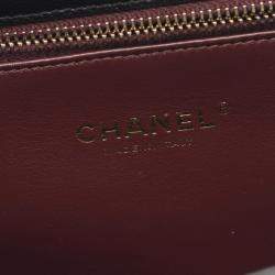 مملو كة مسبقًا Chanel Matelasse Backpack Bag In Grained Calfskin Leather Black