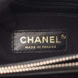 Pre Owned Chanel Neo Executive Tote Bag Leather Navy And Black