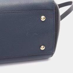 Pre Owned Chanel Neo Executive Tote Bag Leather Navy And Black