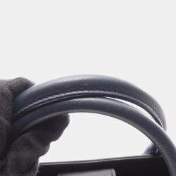 Pre Owned Chanel Neo Executive Tote Bag Leather Navy And Black