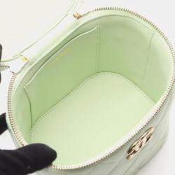 Pre Owned Chanel Trendy Cc Shoulder Bag Leather Green