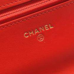 Pre Owned Chanel 2.55 Matelasse Shoulder Bag Fabric Red