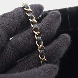 Pre Owned Chanel Chocolate Bar Camellia Shoulder Bag Fabric Black