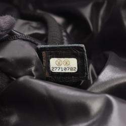 Pre Owned Chanel Matelasse Neon Backpack Canvas Black Ivory Pink