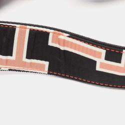 Pre Owned Chanel Matelasse Neon Backpack Canvas Black Ivory Pink