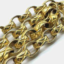 Pre Owned Chanel Cc Coco Mark Matelasse Fringe Single Chain Shoulder Bag In Lambskin Gray