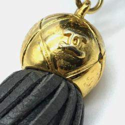 Pre Owned Chanel Cc Coco Mark Matelasse Fringe Single Chain Shoulder Bag In Lambskin Gray