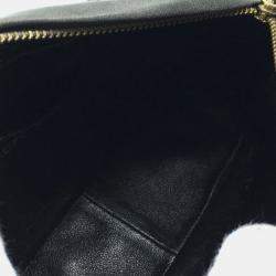 Pre Owned Chanel Cc Coco Mark Matelasse Fringe Single Chain Shoulder Bag In Lambskin Gray