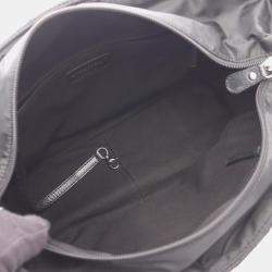 Pre Owned Chanel Paris-New York Line Tote Bag Nylon And Leather Black