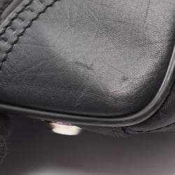 Pre Owned Chanel Paris-New York Line Tote Bag Nylon And Leather Black