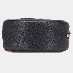 Pre Owned Chanel Matelasse Coco Mark Cc Filigree Chain Shoulder Bag Black Caviar Leather