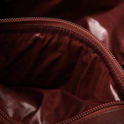 Pre Owned Chanel Coco Cocoon Backpack/Daypack In Quilted Nylon And Leather Black Bordeaux