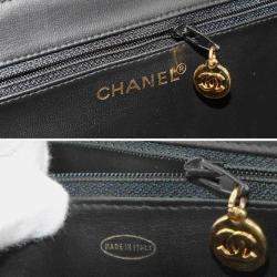 Pre Owned Chanel Bicolore Vanity 2-Way Hand/Shoulder Bag In Black Lambskin