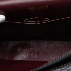 Pre Owned Chanel Black Jumbo Classic Lambskin Double Flap