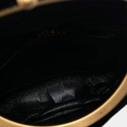 Pre Owned Chanel Black Mini Chocolate Bar Velvet Flap Crossbody