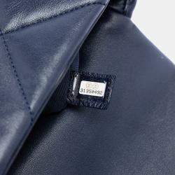 مملوكة مسبقًا Chanel Blue Medium Lambskin 19 Flap
