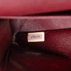 Pre Owned Chanel Blue Medium Classic Lambskin Double Flap