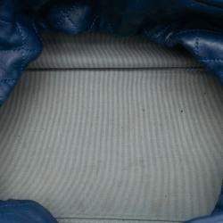 Pre Owned Chanel Blue CC Quilted Glazed Calfskin Portobello Tote