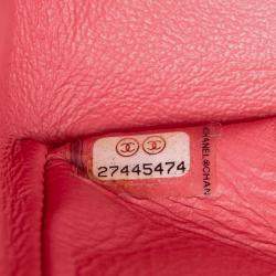 Pre Owned Chanel Pink Quilted Tweed Reissue 2.55 Double Flap 225