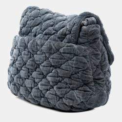 Pre Owned Chanel Paris Moscou Bubble Quilted Velvet Flap