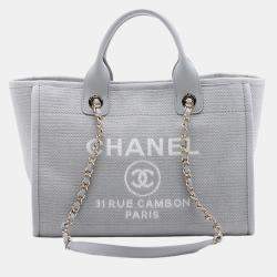 Pre Owned Chanel Small Canvas Deauville Tote