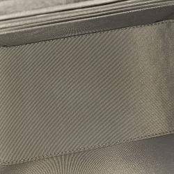 Pre Owned Chanel Grey Leather Top Handle Vanity Crossbody Bag