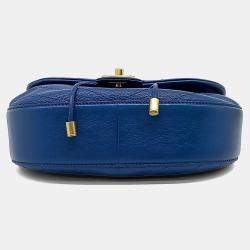 مملوكة مسبقًا Chanel Blue Leather Chain Tote and Shoulder Bag