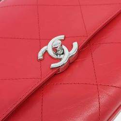 مملوكة مسبقًا Chanel Red Leather chain shoulder bag