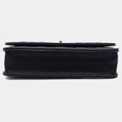 Pre Owned Chanel Black Leather Vintage 2.55 WOC Mini Crossbody Bag