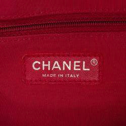 Pre Owned Chanel Purple Medium Iridescent Calfskin Gabrielle Crossbody