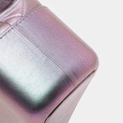 Pre Owned Chanel Purple Medium Iridescent Calfskin Gabrielle Crossbody