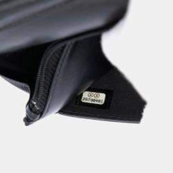 Pre Owned Chanel Black Quilted Caviar Boy Wallet on Chain
