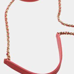 Pre Owned Chanel Pink Mini Caviar Coco Top Handle Bag