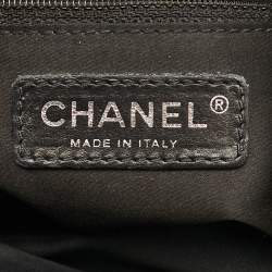 Pre Owned Chanel Accordion Flap Black Quilted Leather Bag