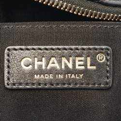 Pre Owned Chanel Belt Me Up Black Quilted Leather Belt Bag