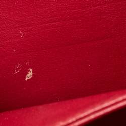 Pre Owned Chanel CC Filigree Striped Vanity Case Small Black/White Quilted Caviar Leather Bag