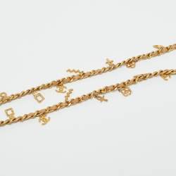 Pre Owned Chanel Egyptian Amulet Beige Quilted Leather Drawstring Bucket Bag